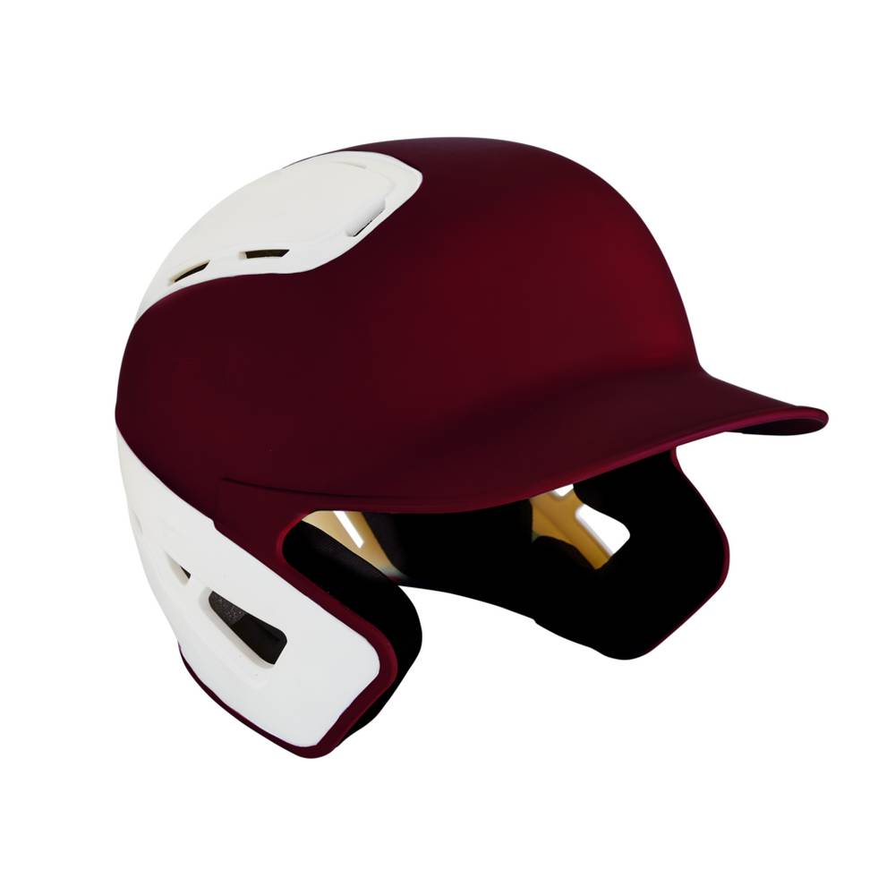 Casco Mizuno B6 Baseball Batting Uomo - Bordeaux/Bianche - 71853-OXFD